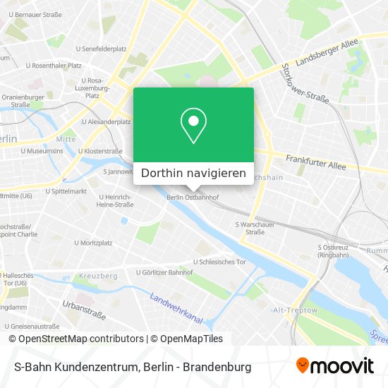 S-Bahn Kundenzentrum Karte