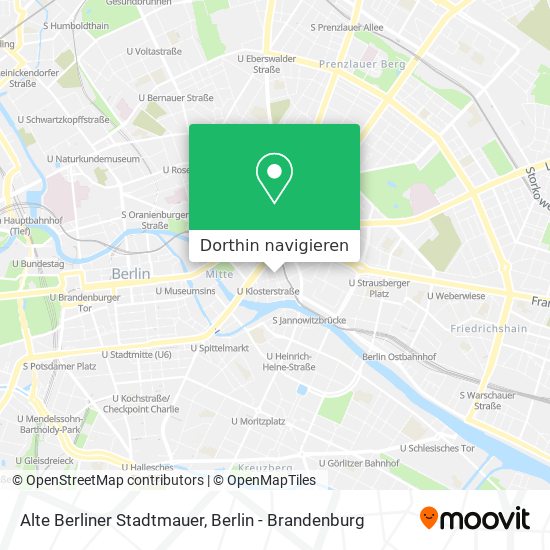 Alte Berliner Stadtmauer Karte