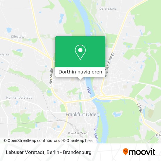 Lebuser Vorstadt Karte