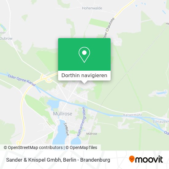 Sander & Knispel Gmbh Karte