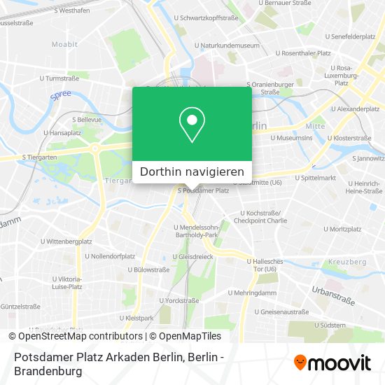 Potsdamer Platz Arkaden Berlin Karte