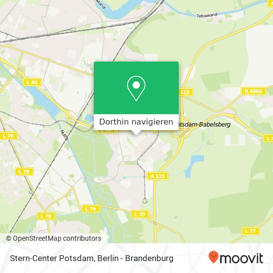 Stern-Center Potsdam Karte