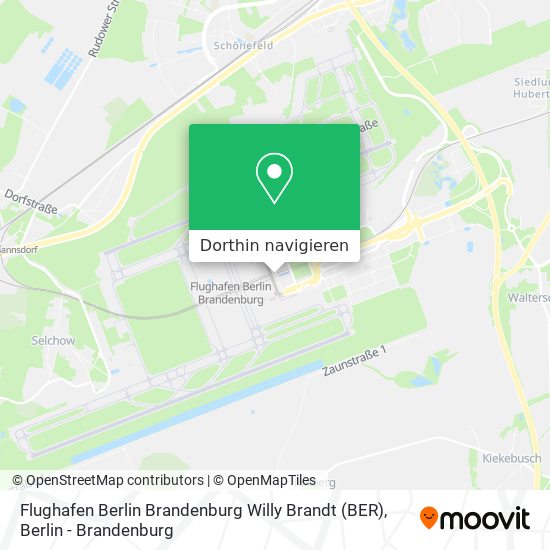 Flughafen Berlin Brandenburg Willy Brandt (BER) Karte