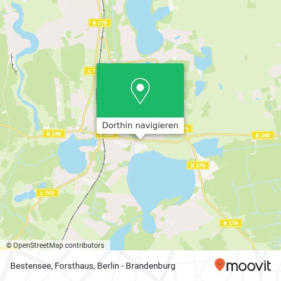 Bestensee, Forsthaus Karte