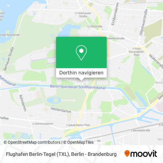 Flughafen Berlin-Tegel (TXL) Karte