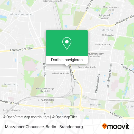 Marzahner Chaussee Karte