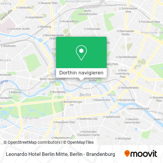 Leonardo Hotel Berlin Mitte Karte