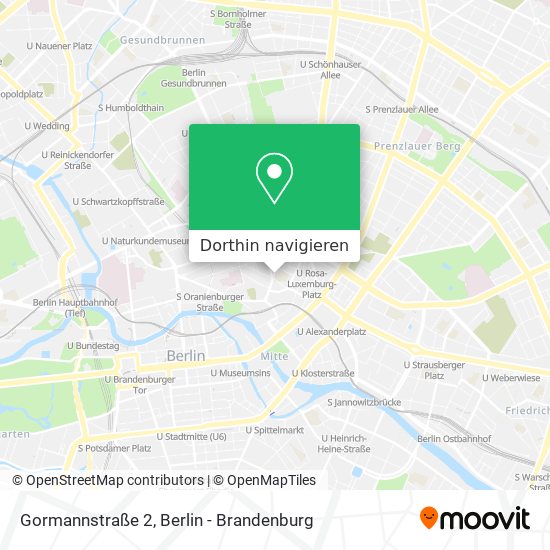Gormannstraße 2 Karte