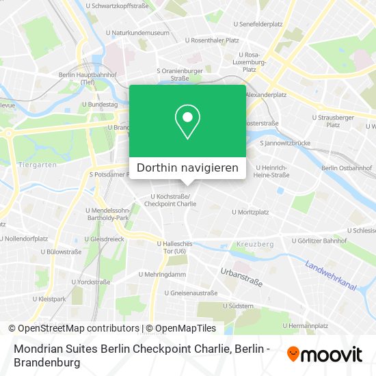 Mondrian Suites Berlin Checkpoint Charlie Karte