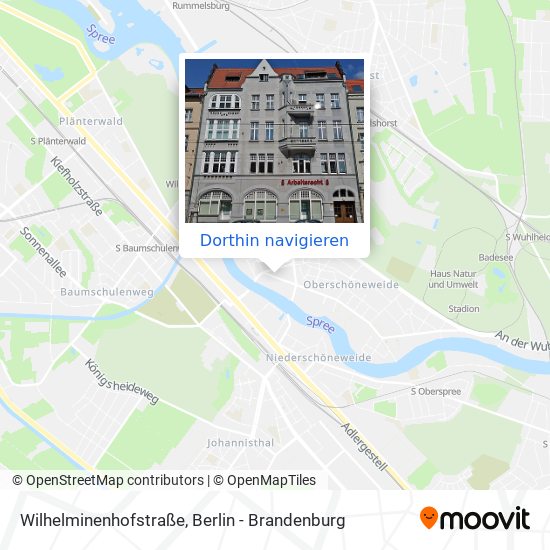 Wilhelminenhofstraße Karte