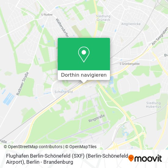 Flughafen Berlin-Schönefeld (SXF) (Berlin-Schönefeld Airport) Karte