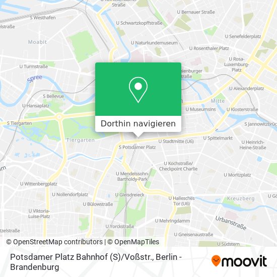 Potsdamer Platz Bahnhof (S) / Voßstr. Karte
