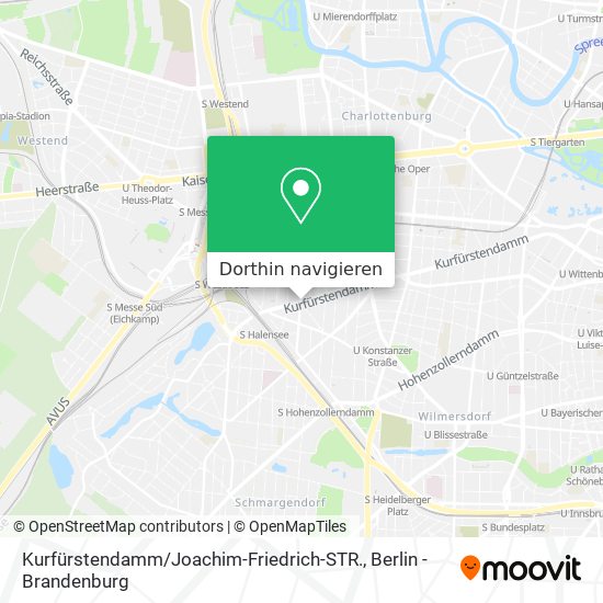 Kurfürstendamm / Joachim-Friedrich-STR. Karte