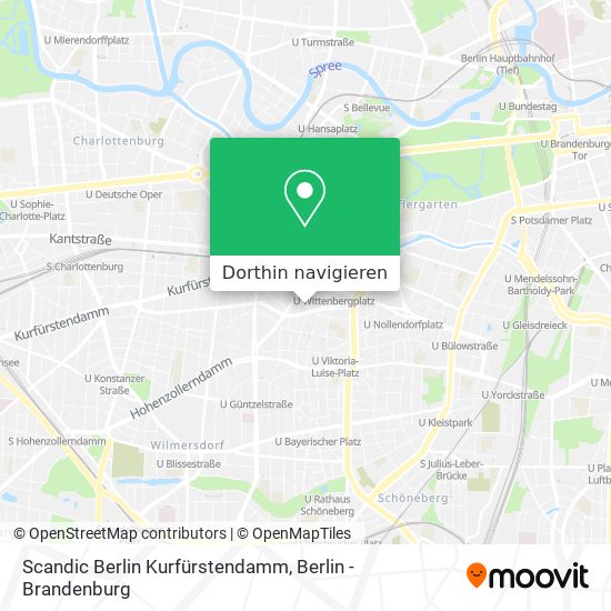 Scandic Berlin Kurfürstendamm Karte