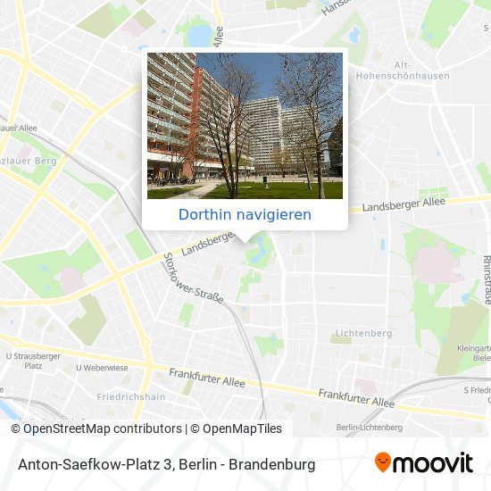 Anton-Saefkow-Platz 3 Karte