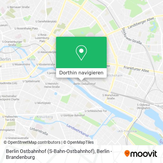 Berlin Ostbahnhof (S-Bahn-Ostbahnhof) Karte