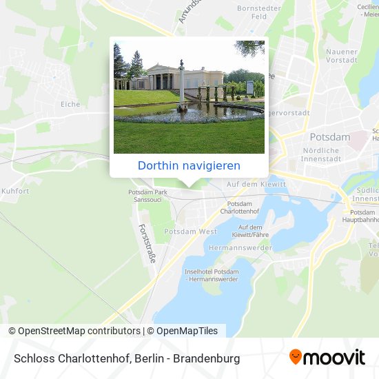 Schloss Charlottenhof Karte