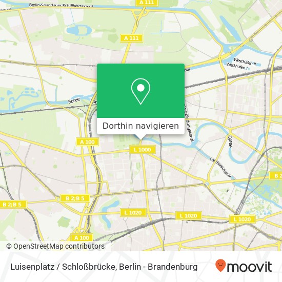 Luisenplatz / Schloßbrücke Karte