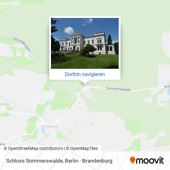 Schloss Sommerswalde Karte