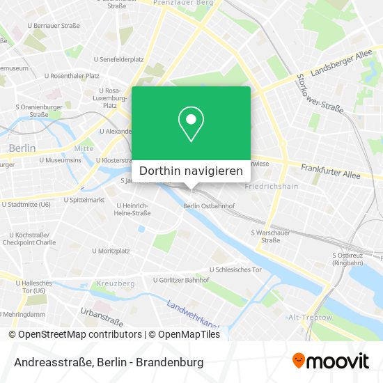 Andreasstraße Karte