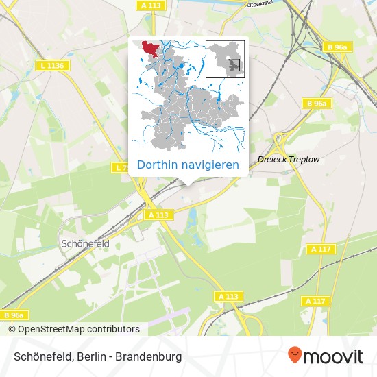 Schönefeld Karte