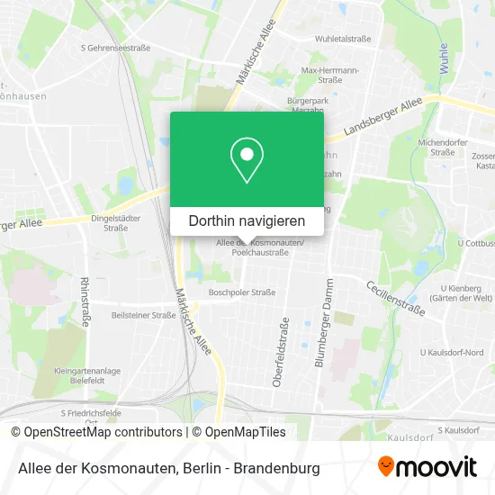 Allee der Kosmonauten Karte