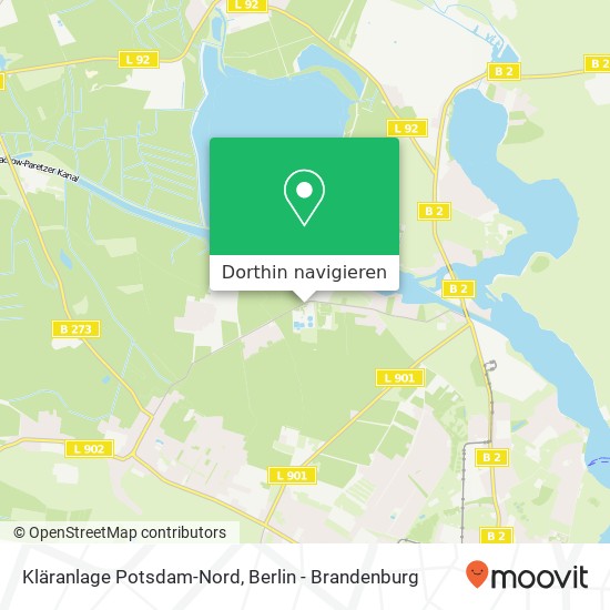 Kläranlage Potsdam-Nord Karte