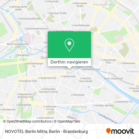 NOVOTEL Berlin Mitte Karte