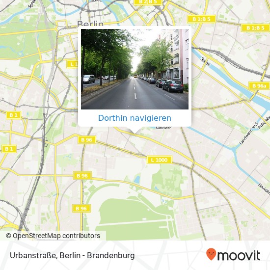 Urbanstraße Karte