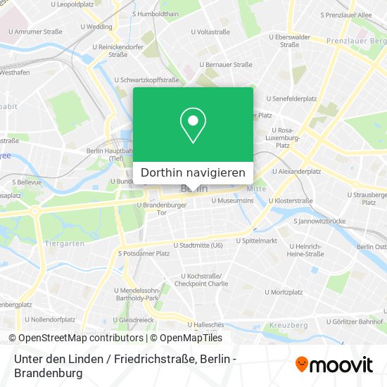 Unter den Linden / Friedrichstraße Karte