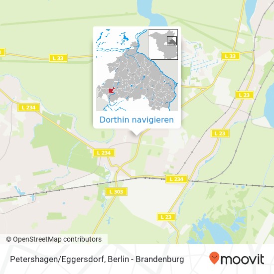 Petershagen/Eggersdorf Karte
