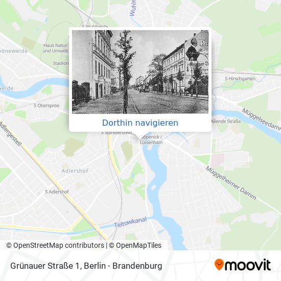 Grünauer Straße 1 Karte