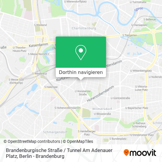 Brandenburgische Straße / Tunnel Am Adenauer Platz Karte