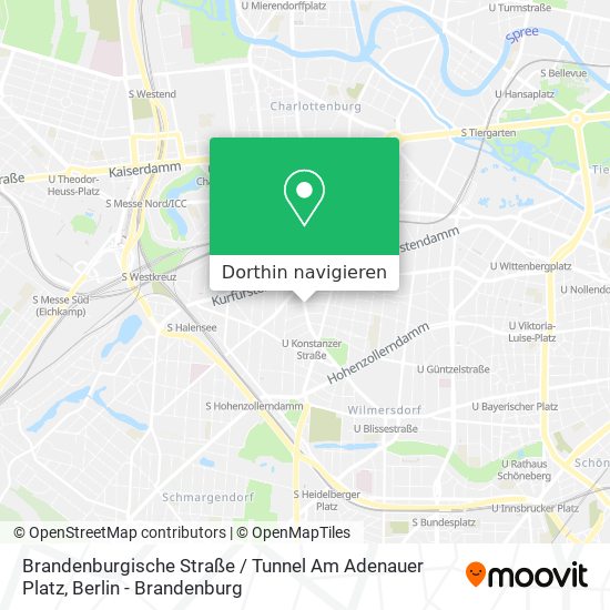 Brandenburgische Straße / Tunnel Am Adenauer Platz Karte