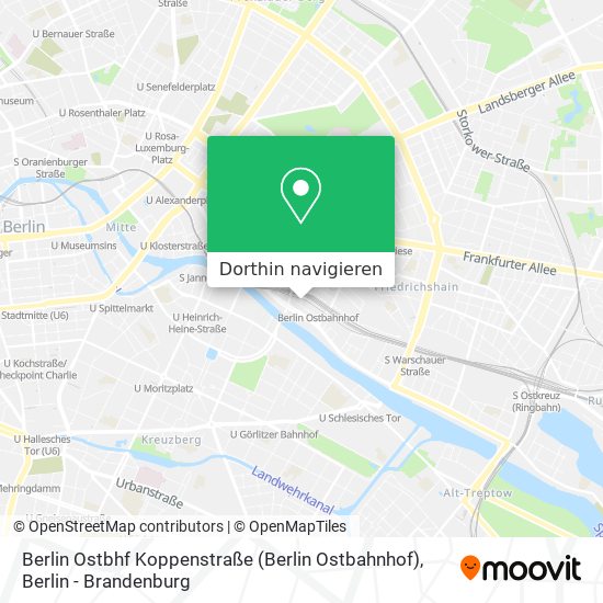Berlin Ostbhf Koppenstraße (Berlin Ostbahnhof) Karte