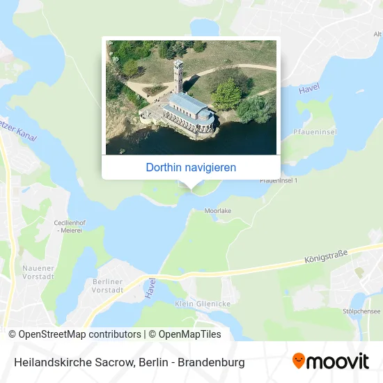 Heilandskirche Sacrow Karte