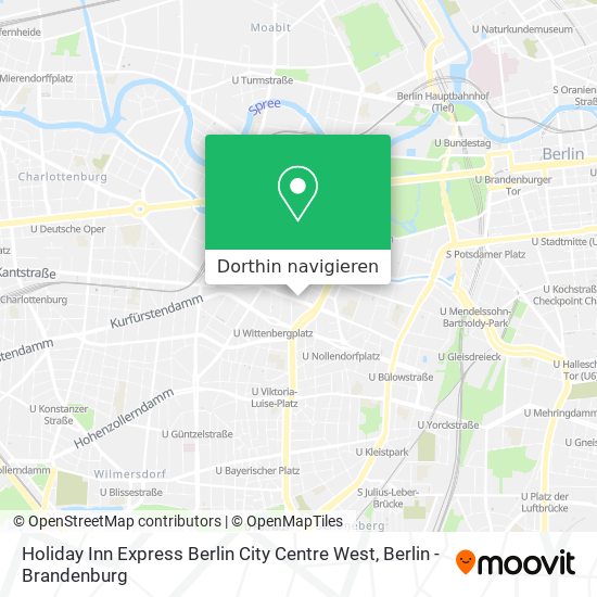 Holiday Inn Express Berlin City Centre West Karte