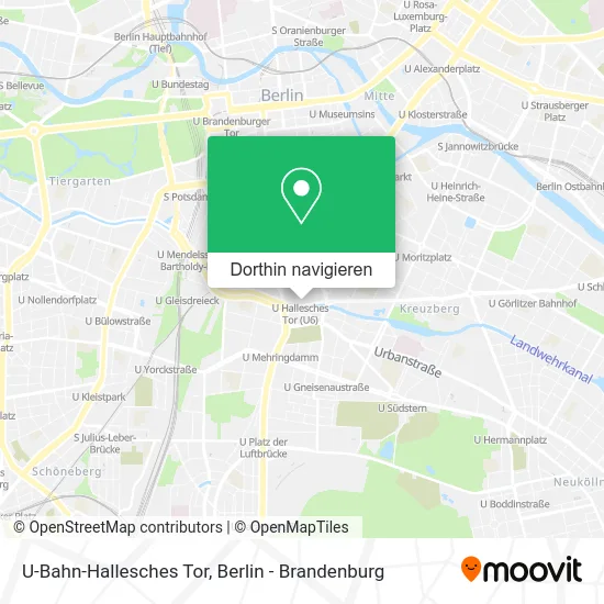 U-Bahn-Hallesches Tor Karte