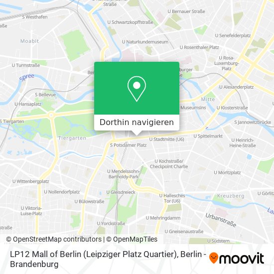 LP12 Mall of Berlin (Leipziger Platz Quartier) Karte