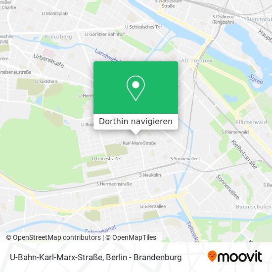 U-Bahn-Karl-Marx-Straße Karte