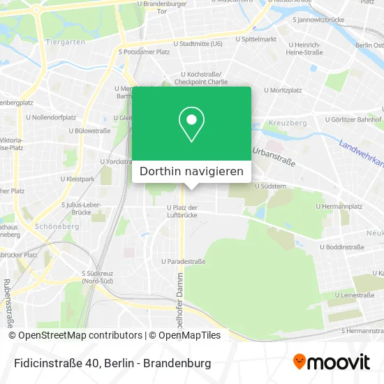Fidicinstraße 40 Karte