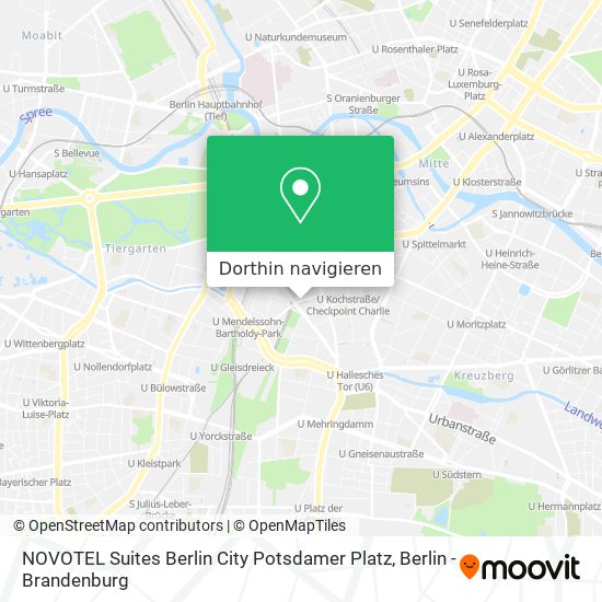 NOVOTEL Suites Berlin City Potsdamer Platz Karte