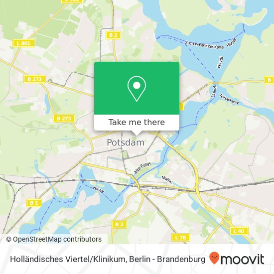 Holländisches Viertel/Klinikum Karte