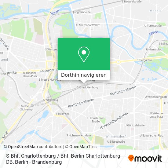 S-Bhf. Charlottenburg / Bhf. Berlin-Charlottenburg DB Karte