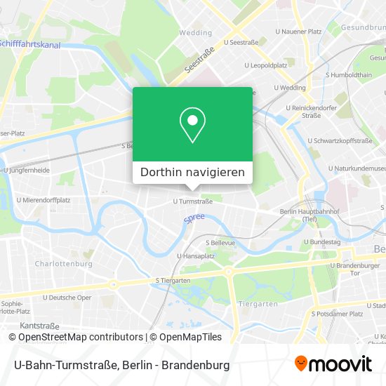 U-Bahn-Turmstraße Karte