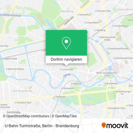 U-Bahn-Turmstraße Karte