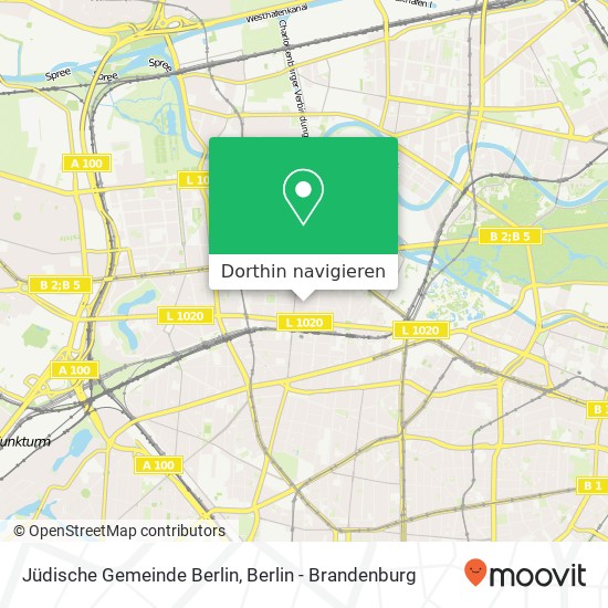 Jüdische Gemeinde Berlin Karte