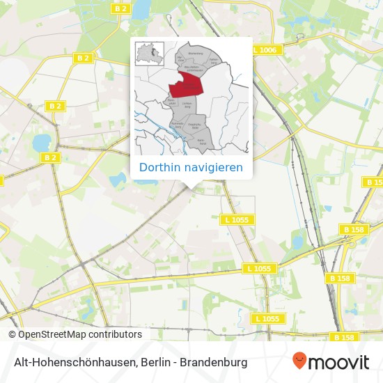 Alt-Hohenschönhausen Karte