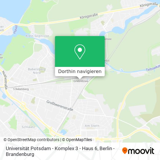 Universität Potsdam - Komplex 3 - Haus 6 Karte