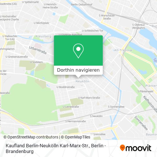 Kaufland Berlin-Neukölln Karl-Marx-Str. Karte